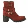 Boots Femme - PAOYAMA - Rouge Rouge