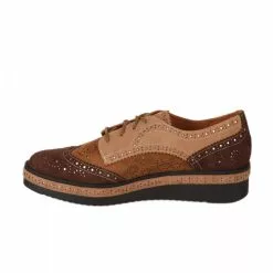 Chaussures à Lacets Femme - MAM'ZELLE - Marron Marron -Promos BOOTS Femme Boutique 74136 vignettes 2