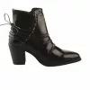 Boots Femme - REGARD - Noir Verni Noir