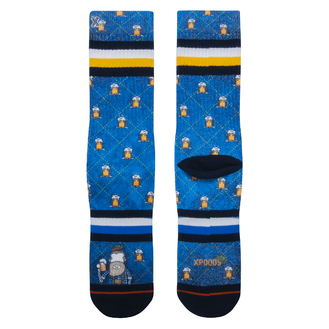 Chaussettes Homme - XPOOOS - Bleu Bleu 3 Chaussettes Homme - XPOOOS - Bleu Bleu