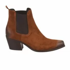 Boots Femme - MIGLIO - Marron Cognac Marron