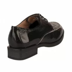 Chaussures à Lacets Femme - HISPANITAS - Noir Verni Noir -Promos BOOTS Femme Boutique 74425 vignettes 3