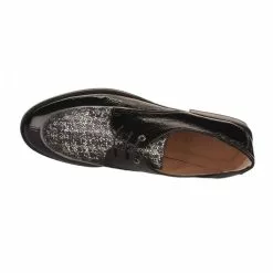 Chaussures à Lacets Femme - HISPANITAS - Noir Verni Noir -Promos BOOTS Femme Boutique 74425 vignettes 4