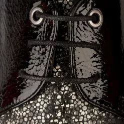 Chaussures à Lacets Femme - HISPANITAS - Noir Verni Noir -Promos BOOTS Femme Boutique 74425 vignettes 6