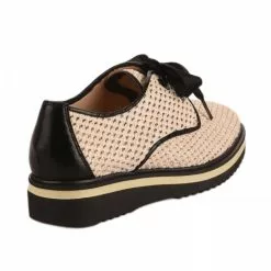 Chaussures à Lacets Femme - HISPANITAS - Beige Beige -Promos BOOTS Femme Boutique 75452 vignettes 3