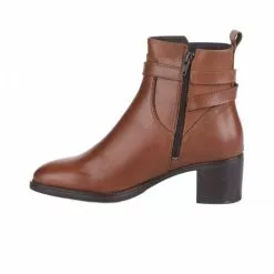 Boots Femme - MIGLIO - Marron Cognac Marron -Promos BOOTS Femme Boutique 76376 vignettes 2