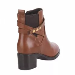 Boots Femme - MIGLIO - Marron Cognac Marron -Promos BOOTS Femme Boutique 76376 vignettes 3