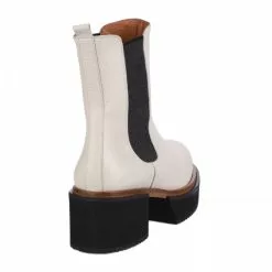 Boots Femme - MAJORELLE - Blanc Blanc -Promos BOOTS Femme Boutique 76454 vignettes 3