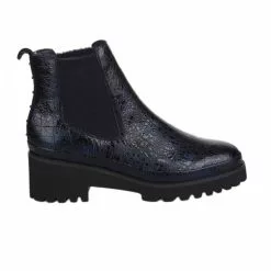 Boots Femme - FUGITIVE - Bleu Marine Verni Bleu