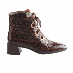 Bottines Femme - HISPANITAS - Marron Verni Marron