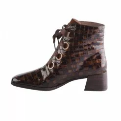 Bottines Femme - HISPANITAS - Marron Verni Marron -Promos BOOTS Femme Boutique 76877 vignettes 2
