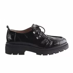 Chaussures à Lacets Femme - HISPANITAS - Noir Verni Noir