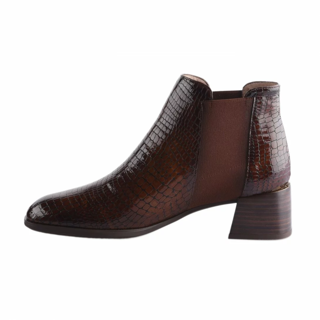 Boots Femme - HISPANITAS - Marron Verni Marron 5 Boots Femme - HISPANITAS - Marron Verni Marron – Image 3