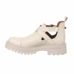 Boots Femme - MIGLIO - Blanc Casse Blanc -Promos BOOTS Femme Boutique 78150 vignettes 2
