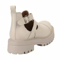 Boots Femme - MIGLIO - Blanc Casse Blanc -Promos BOOTS Femme Boutique 78150 vignettes 3
