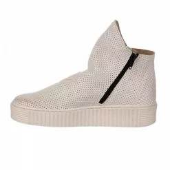 Boots Femme - MIGLIO - Blanc Casse Blanc -Promos BOOTS Femme Boutique 78203 vignettes 2