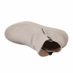 Boots Femme - MIGLIO - Blanc Casse Blanc -Promos BOOTS Femme Boutique 78203 vignettes 4