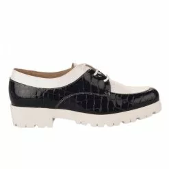 Chaussures à Lacets Femme - ROSEWOOD - Bleu Marine Verni Bleu