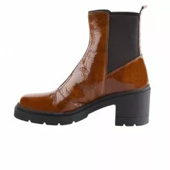 Boots Femme - MIGLIO - Marron Verni Marron -Promos BOOTS Femme Boutique 78744 vignettes 2