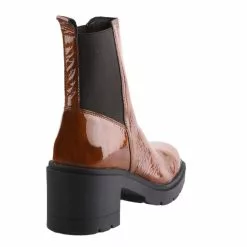 Boots Femme - MIGLIO - Marron Verni Marron -Promos BOOTS Femme Boutique 78744 vignettes 3