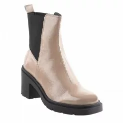 Boots Femme - MIGLIO - Beige Verni Beige -Promos BOOTS Femme Boutique 78745