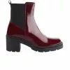 Boots Femme - MIGLIO - Rouge Bordeaux Verni Rouge