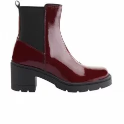 Boots Femme - MIGLIO - Rouge Bordeaux Verni Rouge