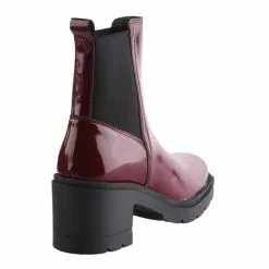 Boots Femme - MIGLIO - Rouge Bordeaux Verni Rouge -Promos BOOTS Femme Boutique 78746 vignettes 3