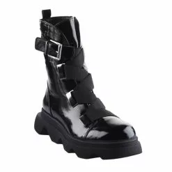 Boots Femme - MIGLIO - Noir Verni Noir -Promos BOOTS Femme Boutique 79280