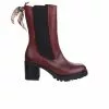 Boots Femme - MIGLIO - Rouge Bordeaux Rouge