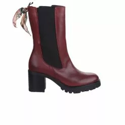Boots Femme - MIGLIO - Rouge Bordeaux Rouge