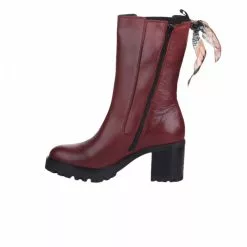 Boots Femme - MIGLIO - Rouge Bordeaux Rouge -Promos BOOTS Femme Boutique 79290 vignettes 2
