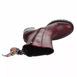 Boots Femme - MIGLIO - Rouge Bordeaux Rouge -Promos BOOTS Femme Boutique 79290 vignettes 4