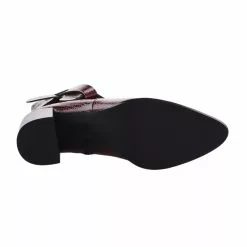 Boots Femme - MAJORELLE - Rouge Bordeaux Verni Rouge -Promos BOOTS Femme Boutique 79337 vignettes 5