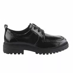 Chaussures à Lacets Femme - TAMARIS - Noir Verni Noir