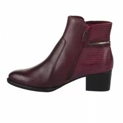 Boots Femme - TAMARIS - Rouge Bordeaux Rouge -Promos BOOTS Femme Boutique 79505 vignettes 2