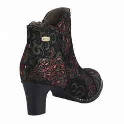 Boots Femme - LAURA VITA - Rouge Bordeaux Rouge -Promos BOOTS Femme Boutique 80135 vignettes 3