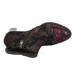 Boots Femme - LAURA VITA - Rouge Bordeaux Rouge -Promos BOOTS Femme Boutique 80135 vignettes 4