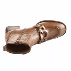 Boots Femme - HISPANITAS - Marron Clair Vernis Marron -Promos BOOTS Femme Boutique 80158 vignettes 4